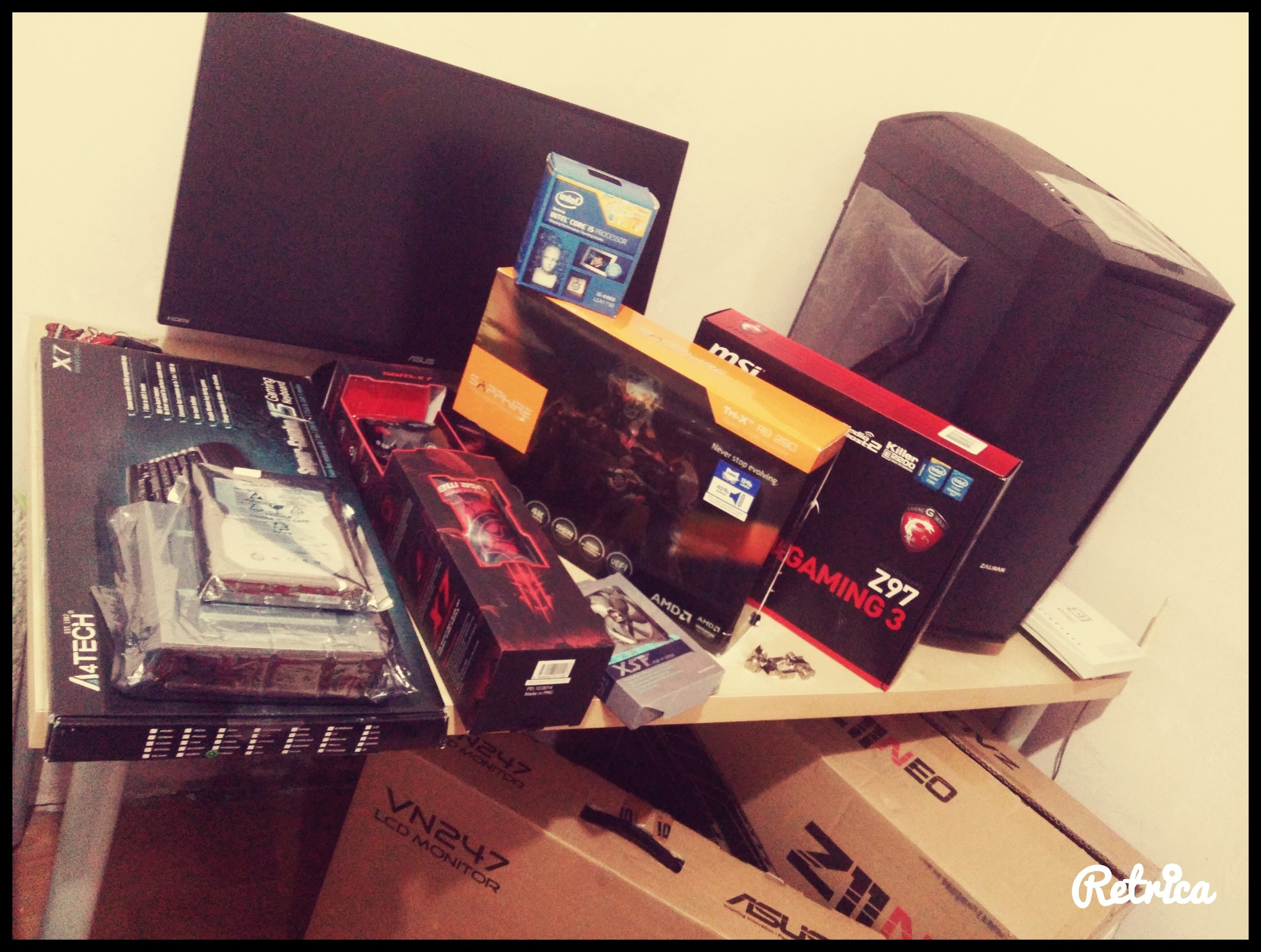  Toplama Pc R9 290 oc / i5 4460 / 3k ssd / 1ms monitör