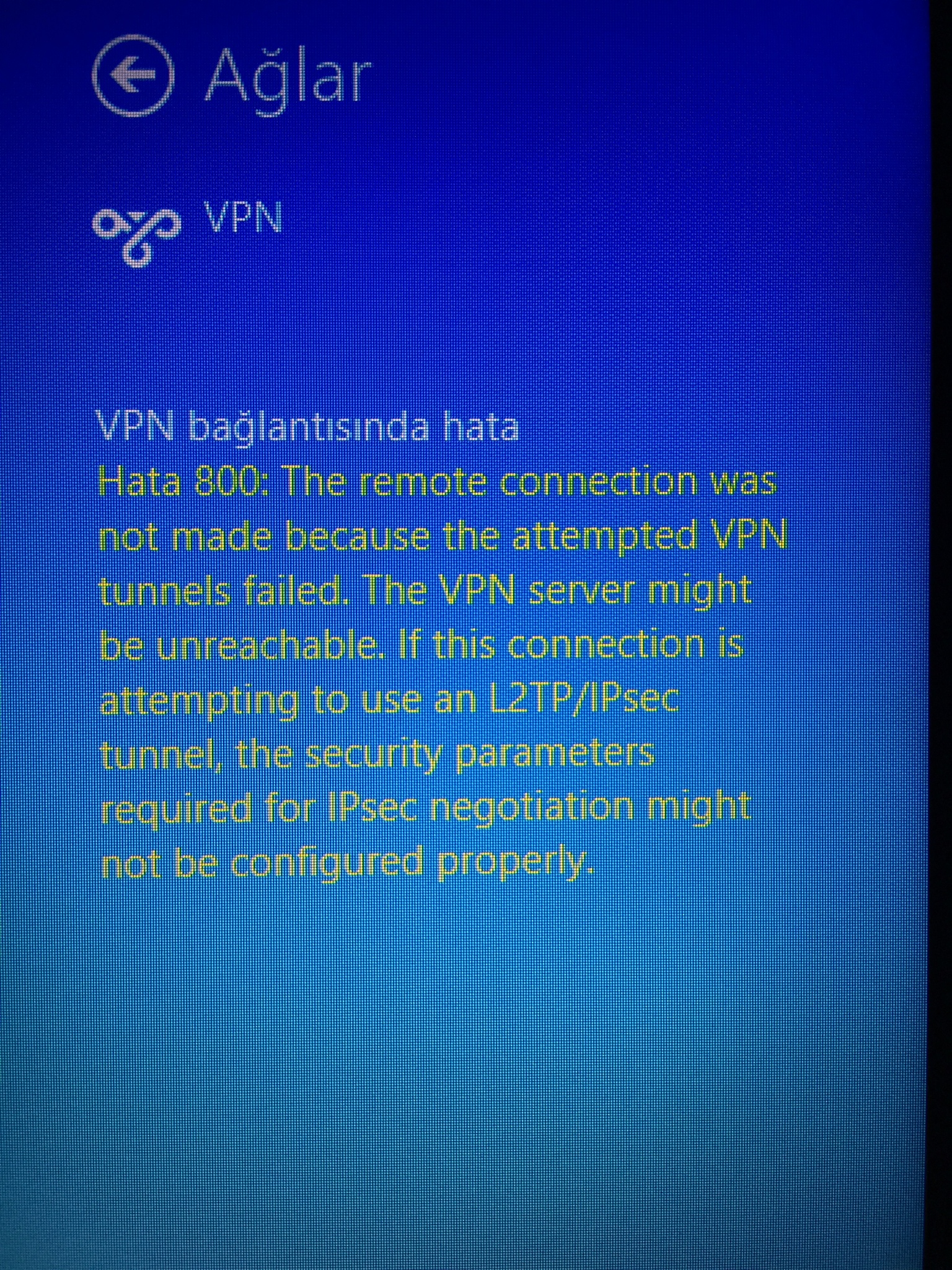  VPN sorunu