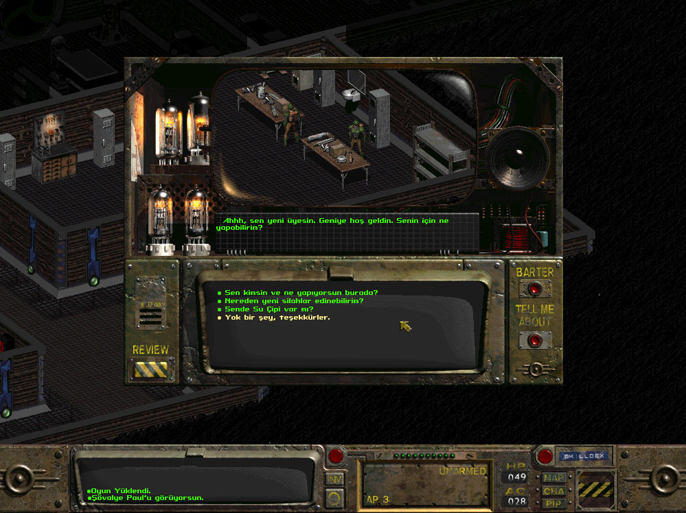  Fallout 1 ve 2'nin Türkçe Yama Çalışması [İPTAL]