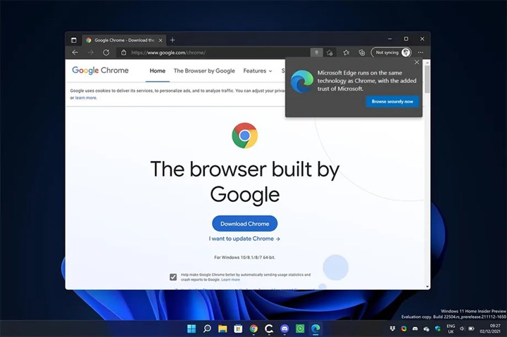 Microsoft, Edge üzerinden Chrome'u indirmek isteyen kullanıcıları uyarıyor