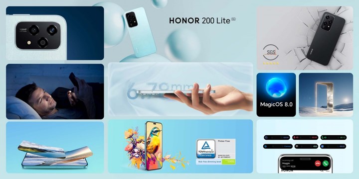 Honor 200 Lite tanıtıldı: İnceliği ve hafifliğiyle dikkat çekiyor