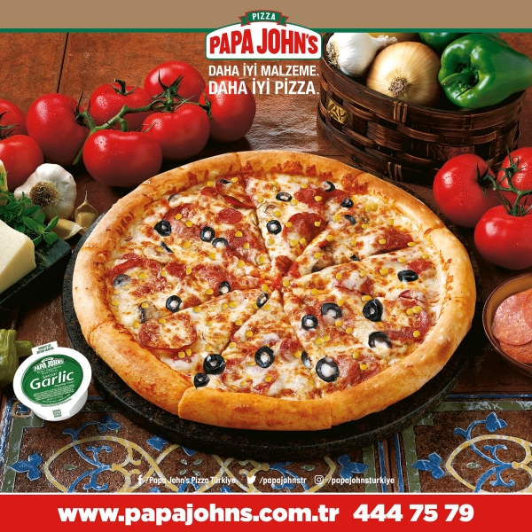 Papa John's Büyük Boy Karışık Papa Pizza 19.90