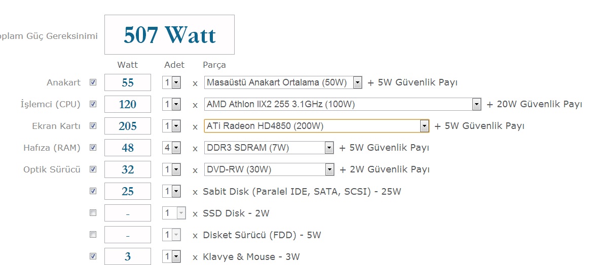  Power Supply Yeterli mi