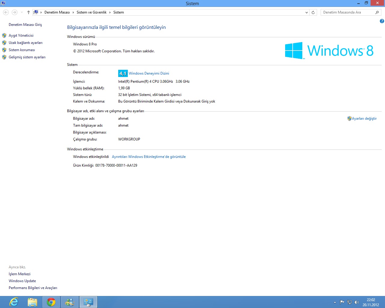  win8 mediacenter sorun