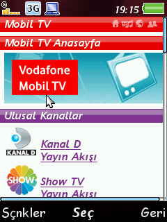  Vodafone Mobil TV--(Yeni linkler)* güncelleme: 3 Ekim 2009