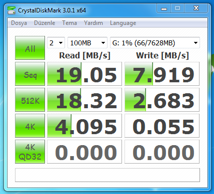  FLASH DISK TEST BAŞLIĞI!!!