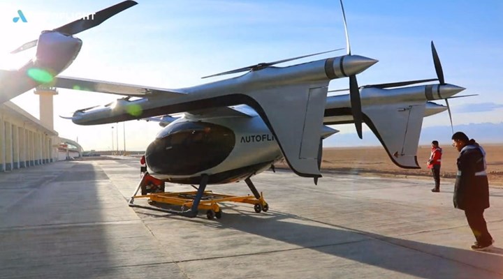 Çin'in 400 kg taşıyabilen eVTOL hava aracı, denizdeki üslere yük taşımaya başladı