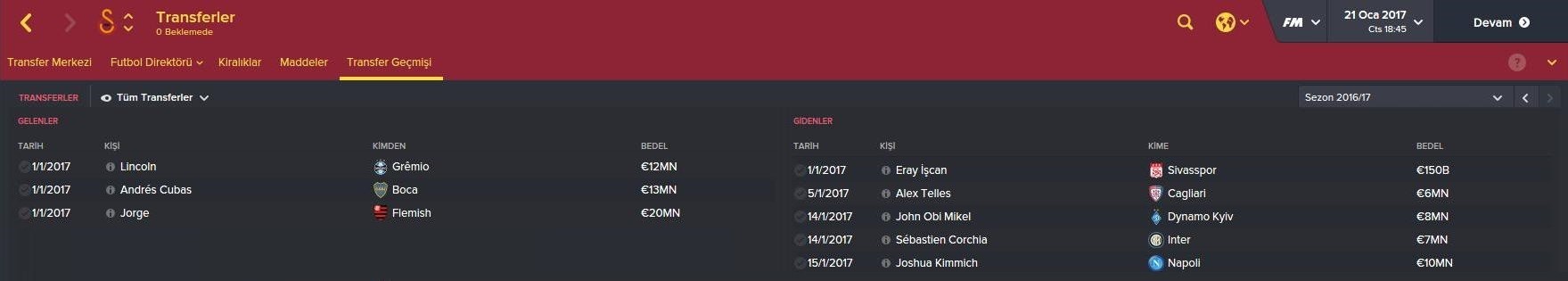  FM 2016 Galatasaray Kariyeri  -Yine yeniden- (3. sezon basladi)