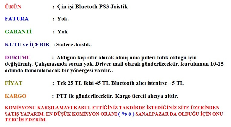  :::KABLOSUZ JOİSTİKLER:::ÇEVİRİCİLER:::APARATLAR:::KABLOLAR:::