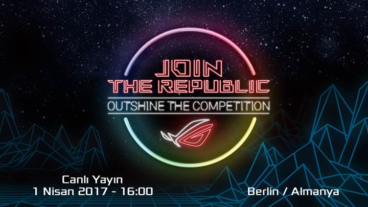 Asus, Join the Republic: Outshine the Competition etkinliğini sunar