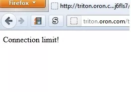  Oron connection limit