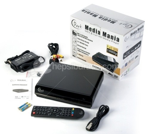  DARK MEDIA MANIA FULL HD 1080P 3.5” SATA HDD NETWORK MKV/DTS MEDIA PLAYER!!!  	