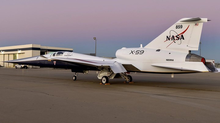 NASA’nın havacılık devrimi yapacağı X-59 süpersonik uçağı tanıtıldı