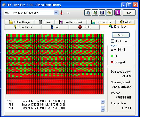  HD tune programlı ile harddisk testi resimli anlatım