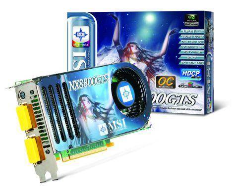  MSI 8800 GTS OC EDITION 320MB DX10 EKRAN KARTI
