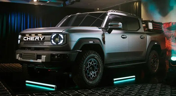 Chery'den Ford Ranger'a rakip pickup: Dizel motorlu PHEV sisteme sahip