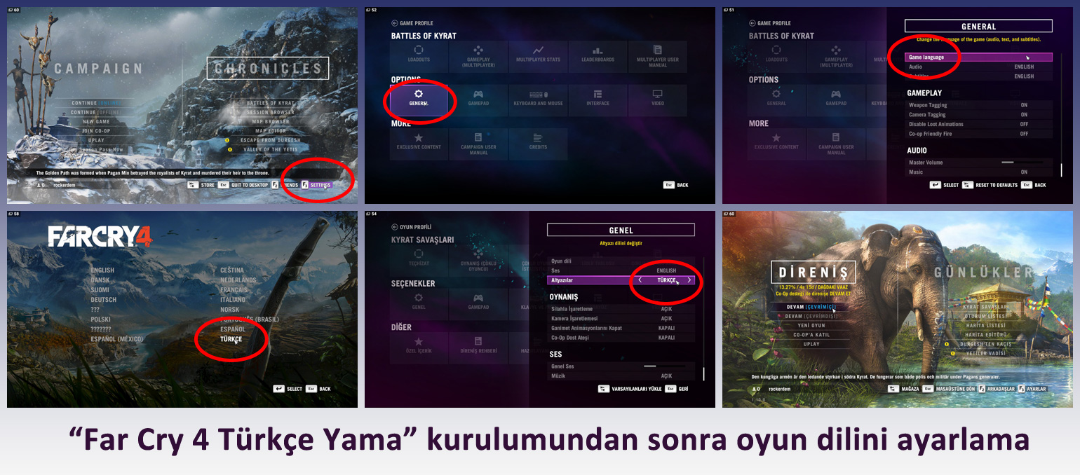  Far Cry 4 Türkçe Yama (%100) 30.10.2015