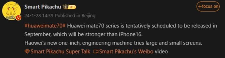Huawei Mate 70 serisi Eylül’de geliyor: 'iPhone 16’dan güçlü olacak'