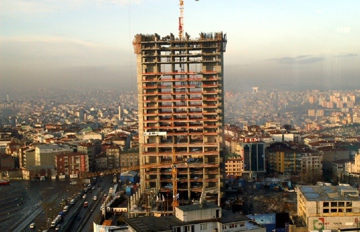  Istanbul Sapphire gökdelen yapım aşaması (2006 - 2011)