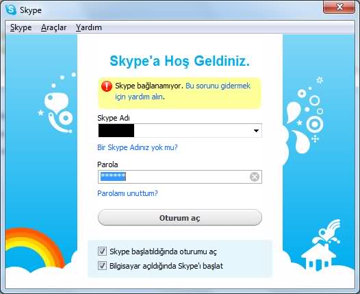  Skype Oturum Açamıyor!