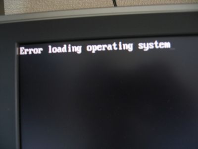  Error Loading Operating System hatası