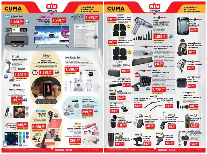 BİM marketlerde Philips dikey süpürge ve HP tanklı yazıcı satılacak