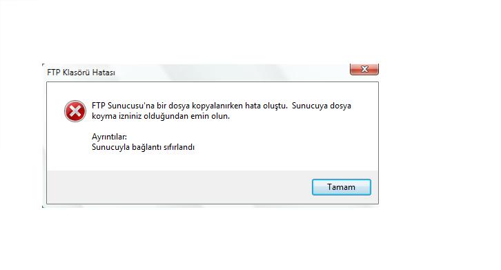  FTP Dosya Yükleme Hatası yardım...