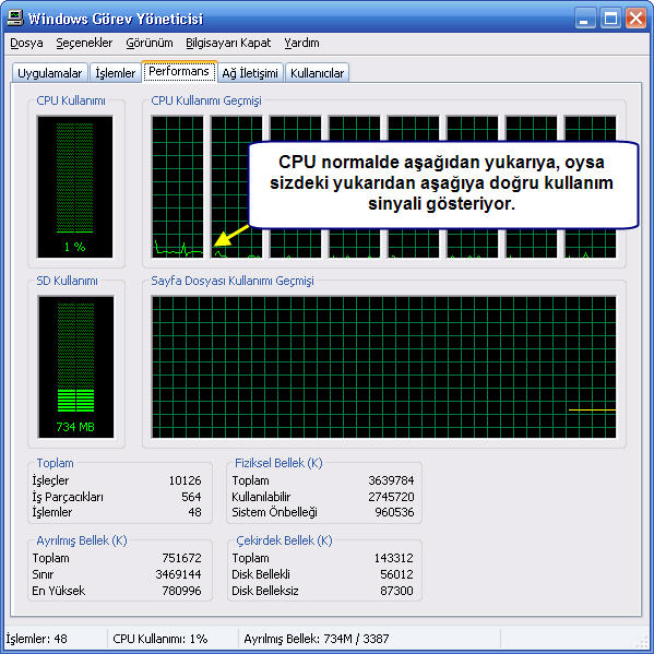  ACİL! Durduk yere CPU Kullanımı %100