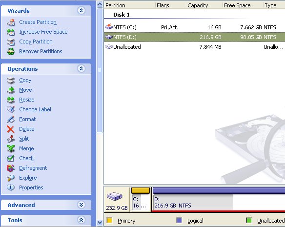 Acronisten Mukemmel bir Disk Yönetim-Kurtarma Programı ''Acronis Disk Director Suite 10.0''