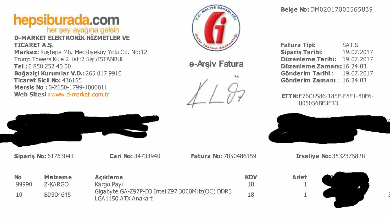 1151 SOKET ANAKART İŞLEMCİ GTX 700 SERİSİ VE ÜZERİ EKRAN KARTI (ALINIR)