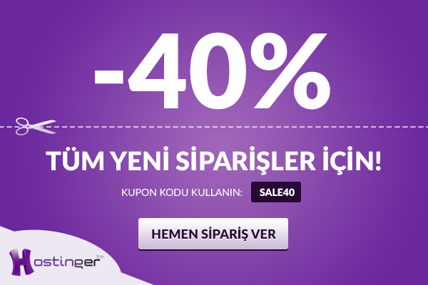  Hostinger - %40 İNDİRİM!