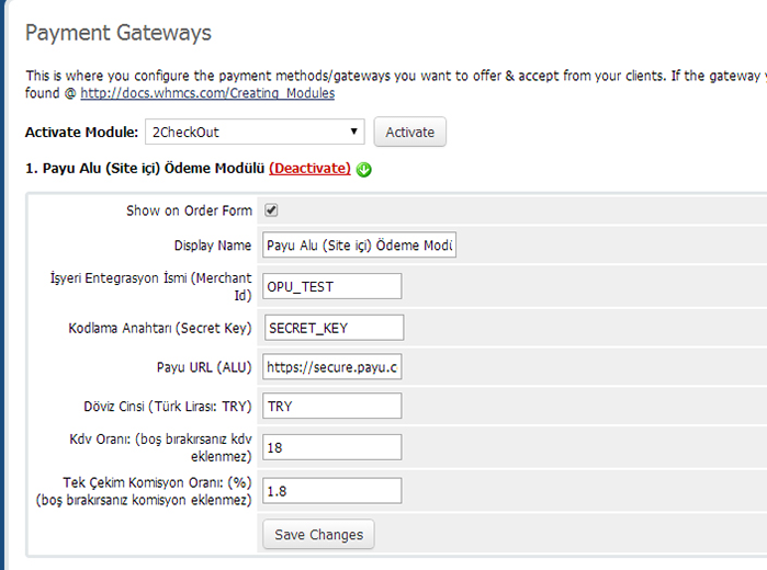  WHMCS Sanal Pos Entegrasyon Modülleri 19 Banka | YKD Script