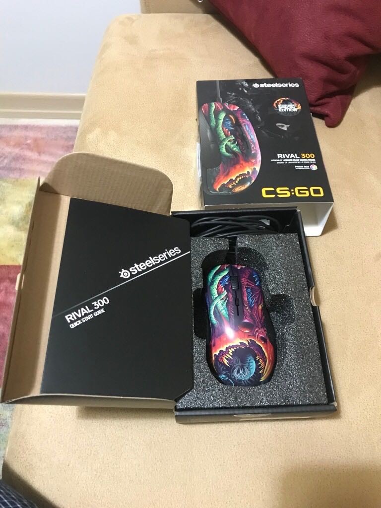 SATILDI SteelSeries Rival 300 Cs:Go Hyper Beast Edition Oyuncu Mouse