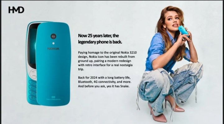 2024 model Nokia 3210 görüntülendi