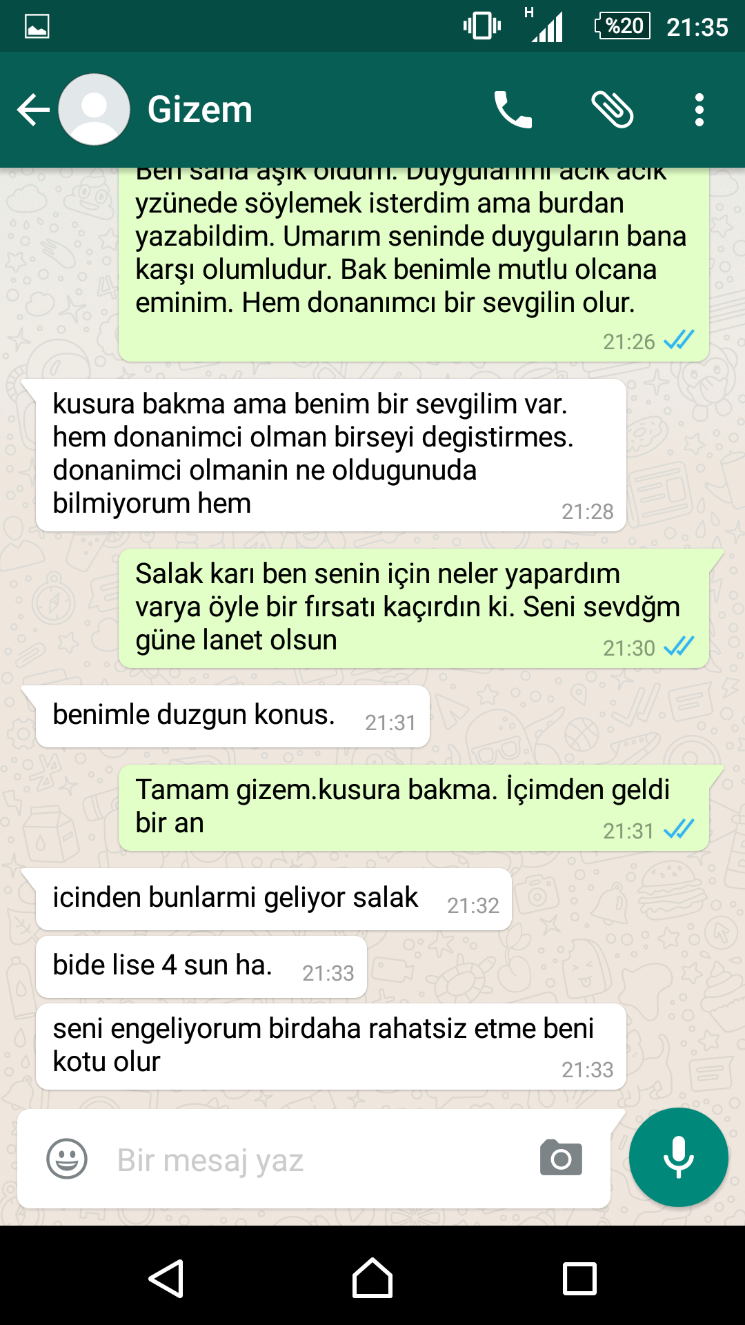  Kız redetti  ! (SS'li)