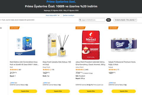 Amazon TEMEL TÜKETİM & GIDA & TEMİZLİK ve KOZMETİK ÜRÜNLERİ FIRSATLARI