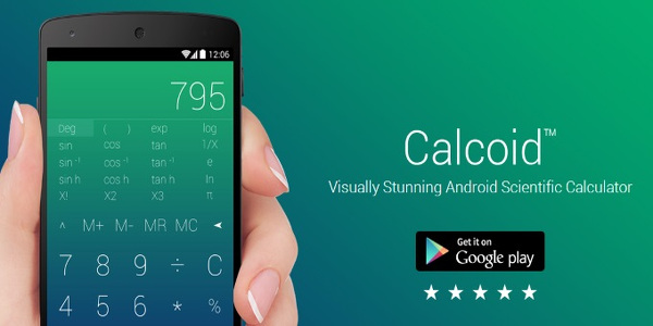 Android için Calcoid hesap makinesi uygulaması sade tasarımı ile dikkat çekiyor