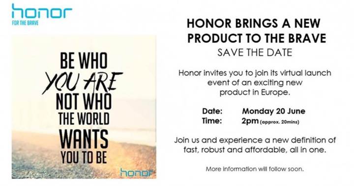 Huawei 20 Haziran'da Avrupa'da yeni bir Honor modelini piyasaya sürmeyi planlıyor