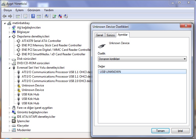  Usbler çalışmıyor!!!