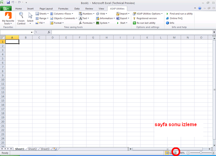  Microsoft Excel 2010 Sayfalarını A4' e Göre Düzenleme (Yardım)