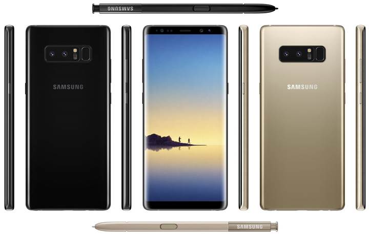 Samsung Galaxy Note 8'in resmi basın görseli yayınlandı