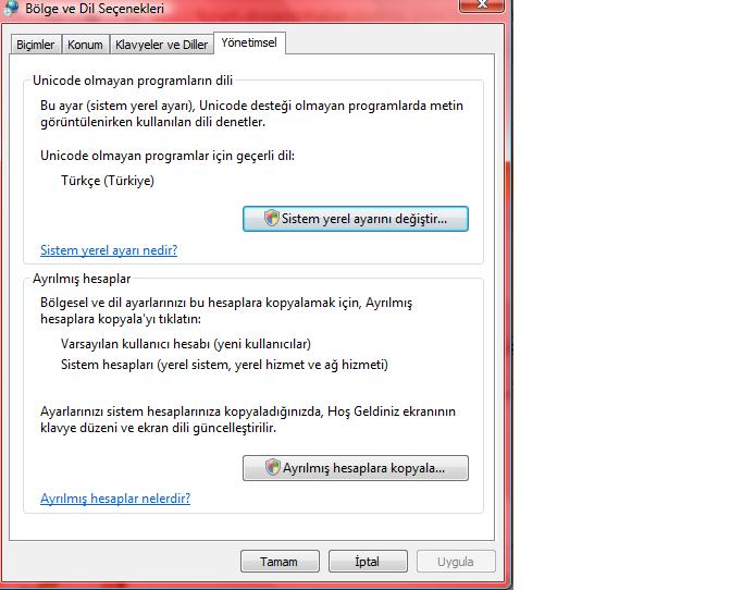  win 7 (ş ı ğ) yardım ltfn