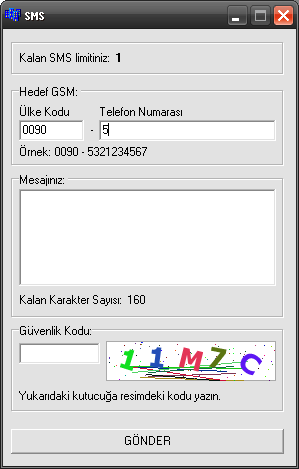  Bedava Sms İstermisiniz :D