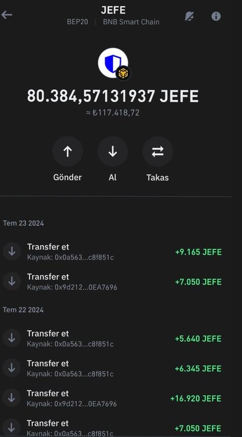 🔥🔥🔥JeFE airdrop etkinliği başladı herkes zengin olacak. 75$ garantili kazanç 🔥🔥🔥