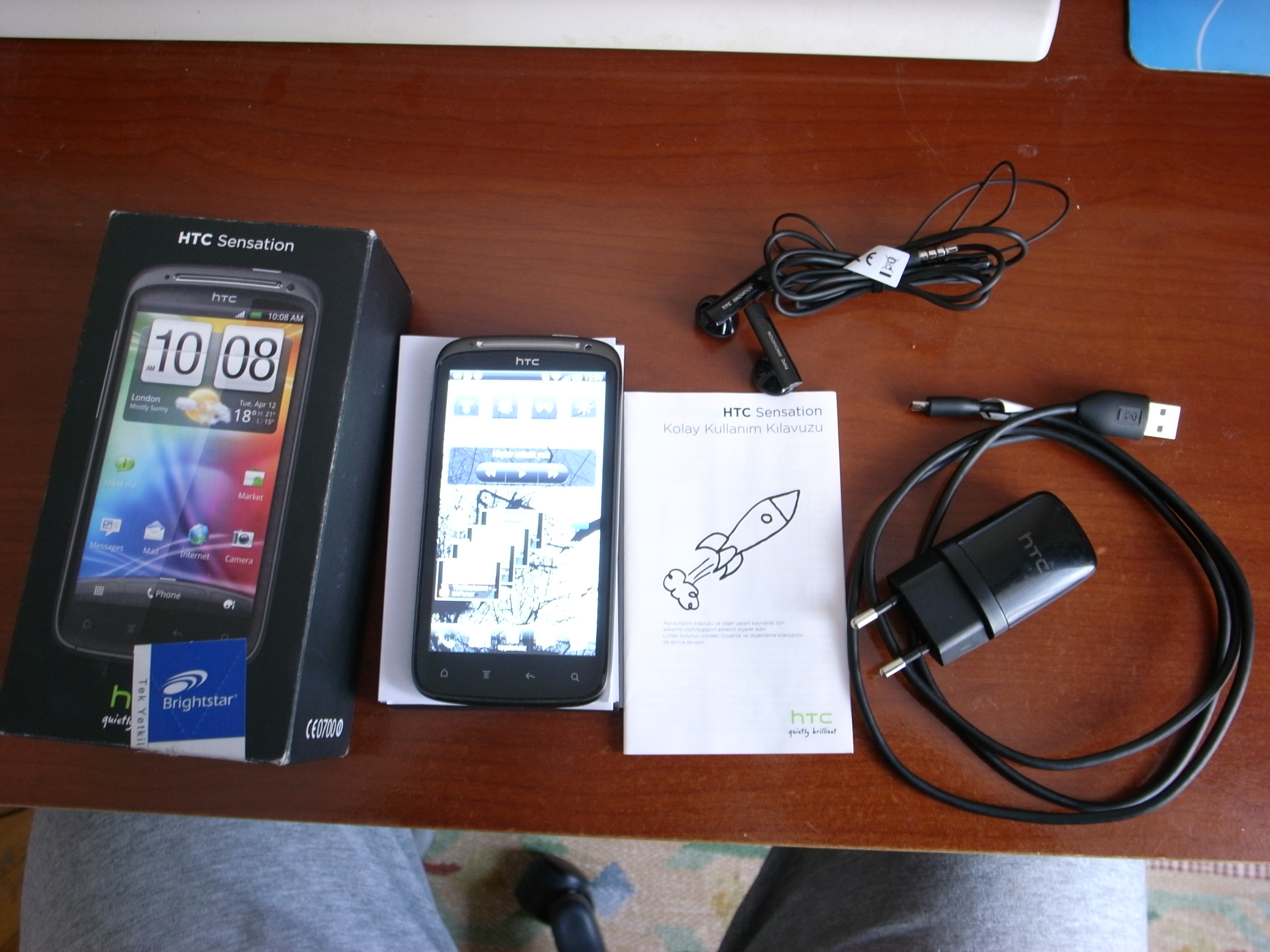  SATILDI SIFIRDAN FARKSIZ VODAFONE BRIGHTSTAR GARANTİLİ HTC SENSATION