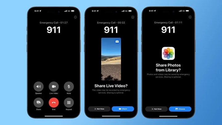 iOS 18'den yeni özellik: iPhone'lara acil çağrılar sırasında canlı video özelliği geliyor