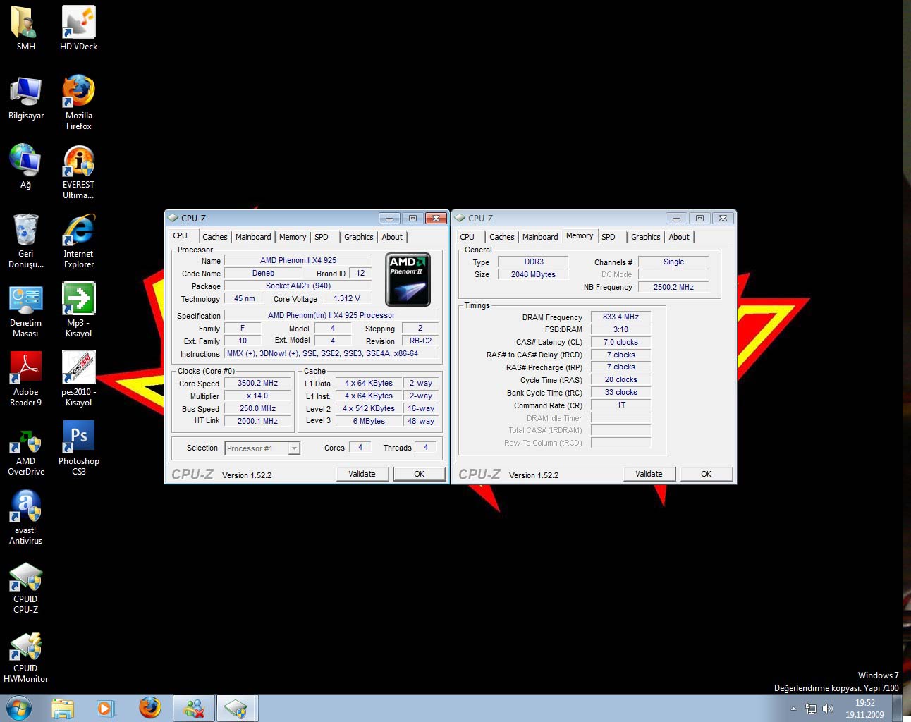  ATHLON II x4 620 mi, PHENOM II x4 925 mi?