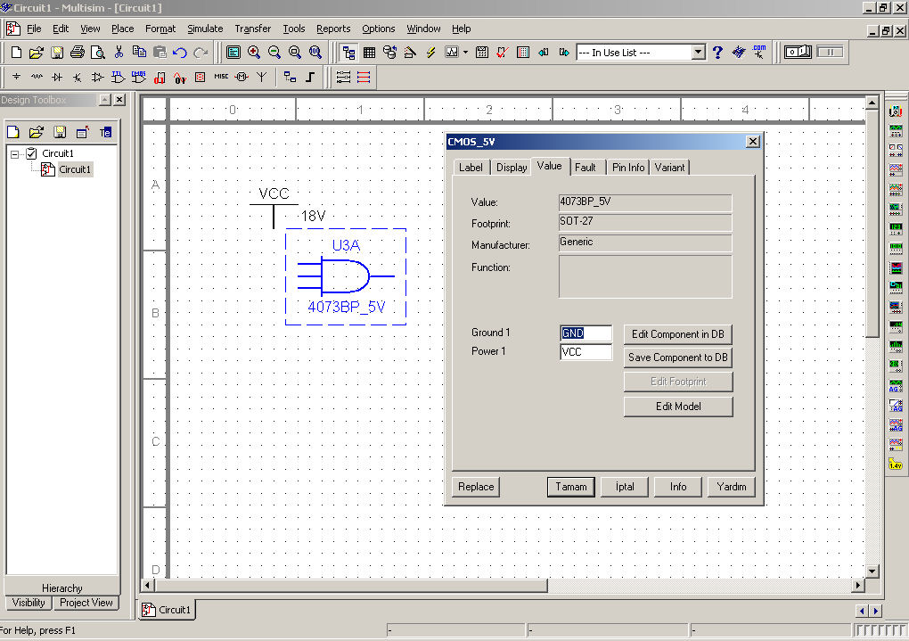 Multisim конструктор электрических схем