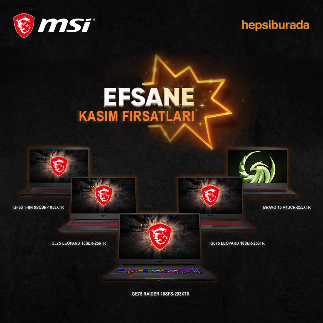 MSI Kasım Ayı Fırsatları