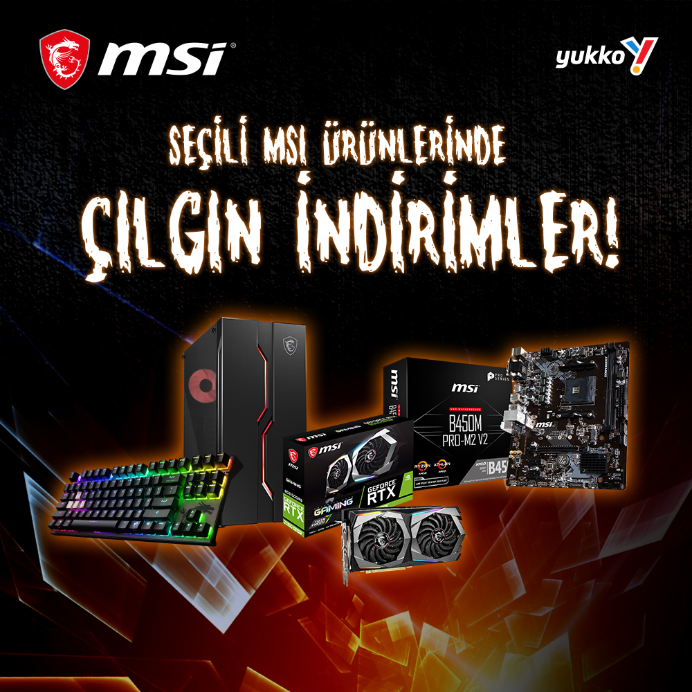 Yukko'dan MSI İndirimleri